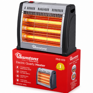 Ramtons Electric Quartz Room Heater 1200W RM/469 with Tilt-Over Protection