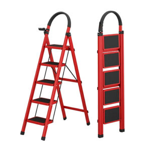 Premier 5-Step Ladder Steel Folding Non-slip