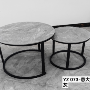 Marble Nesting Coffee Table Set – YZ 073 (Italian Light Grey)