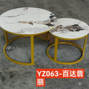 Marble Nesting Coffee Table Set – YZ 063 (Patek White)