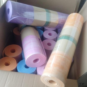 Yoga Mat 7mm – Pink, Orange, Blue & Purple Fitness Mat