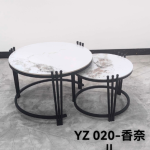 2-in-1 Executive Pure Marble Nesting Table Set YZ 020