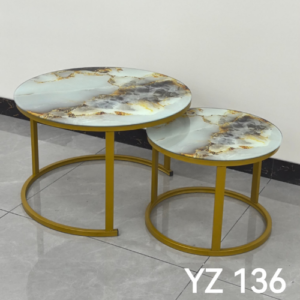 Nesting Coffee Table (Glass Effect) Set of 2 –  YZ 136